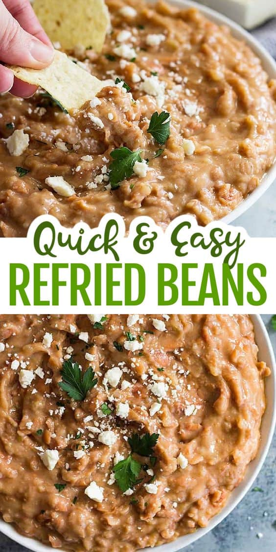 Quick and Easy "Refried" Beans Countryside Cravings