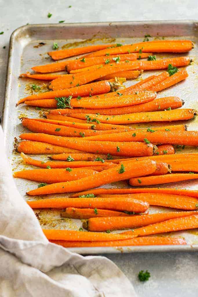 Honey Garlic Roasted Carrots Countryside Cravings