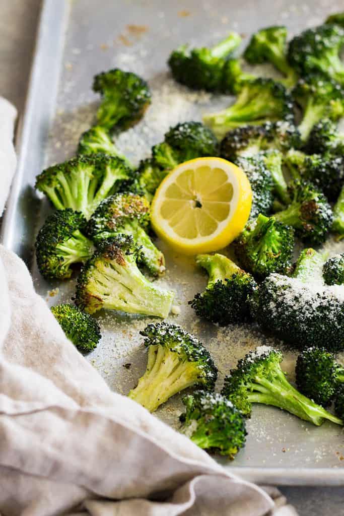 Lemon Parmesan Roasted Broccoli Countryside Cravings