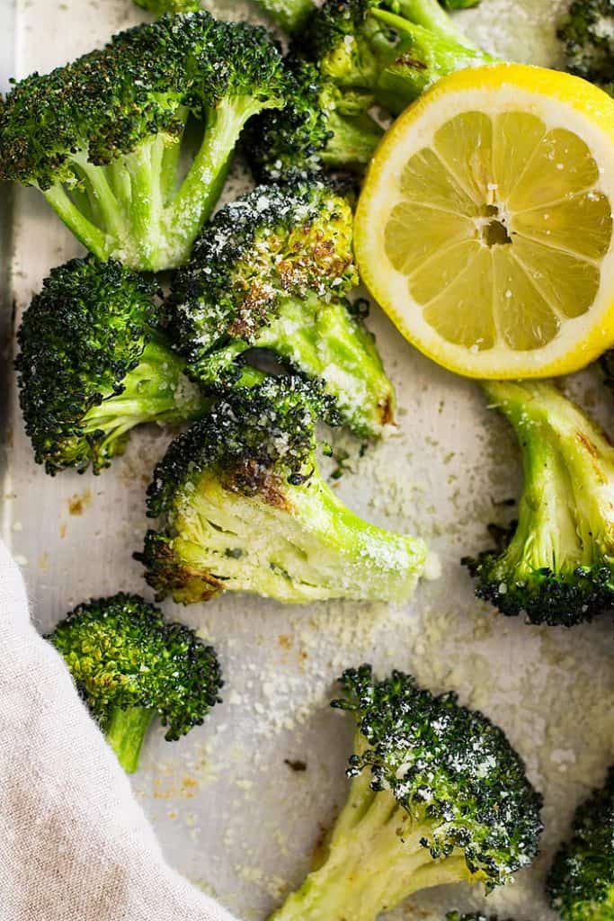 Lemon Parmesan Roasted Broccoli Countryside Cravings