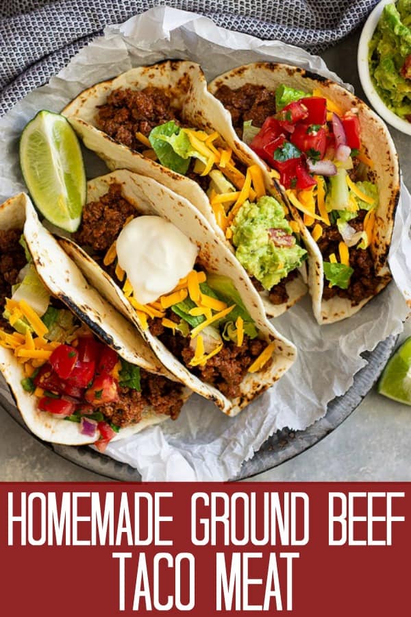 Homemade Ground Beef Taco Meat - Countryside Cravings