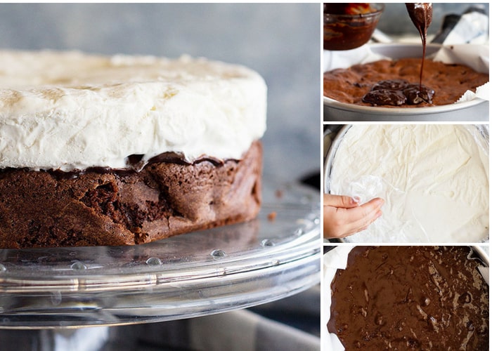 This Brownie Ice Cream Cake is a basic recipe with lots of suggestions to take it to the next level. #brownie #icecream #cake