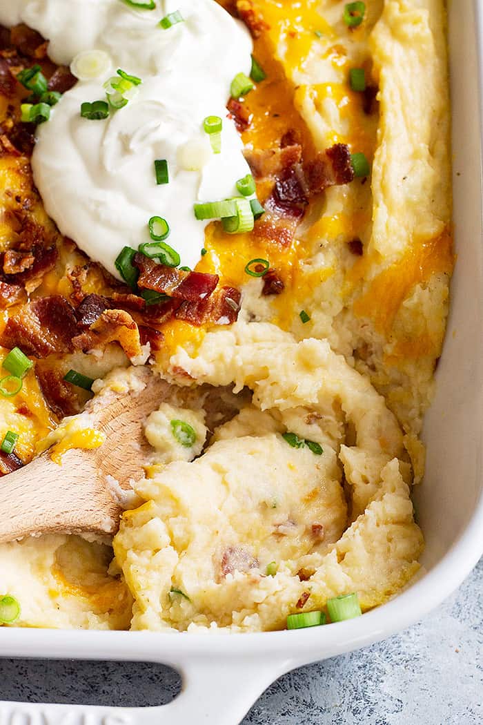 Loaded Mashed Potato Casserole | Countryside Cravings