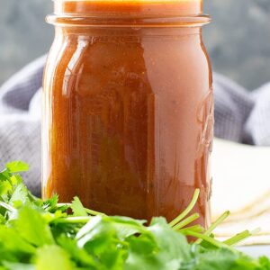 This quick and easy Red Enchilada Sauce is a perfect substitute for the canned stuff. It's full of flavor and so easy to make! #redechiladasauce #homemadeenchiladasauce