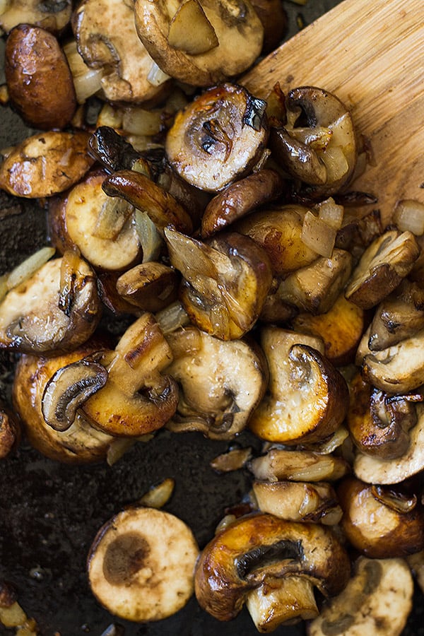 cooked mushrooms