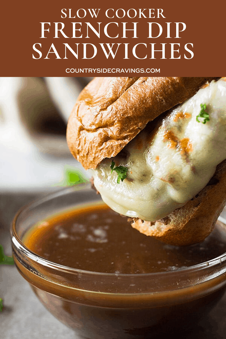 Slow Cooker French Dip Sandwiches Countryside Cravings