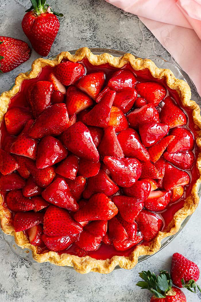 Fresh Strawberry Pie - Countryside Cravings