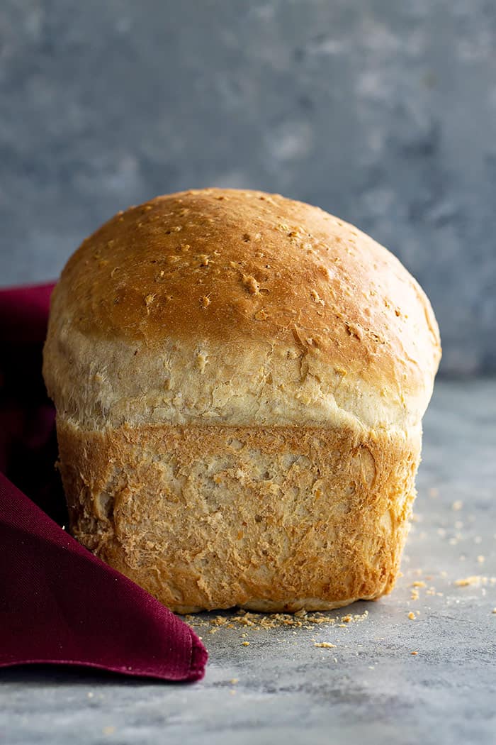 Loaf of bread fresh from the oven.