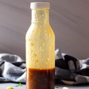 a bottle of dressing