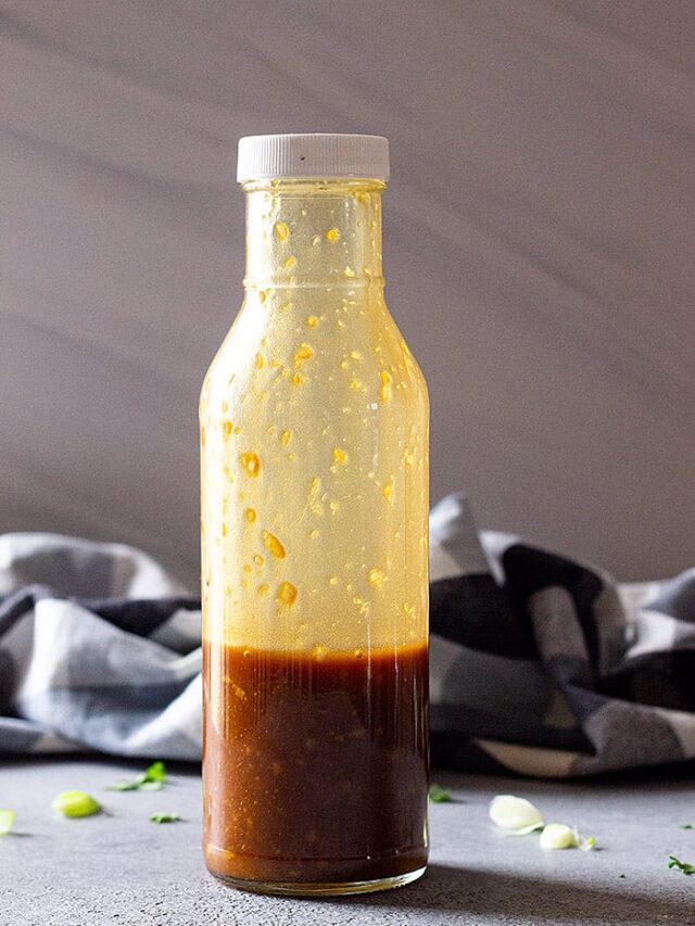 a bottle of dressing