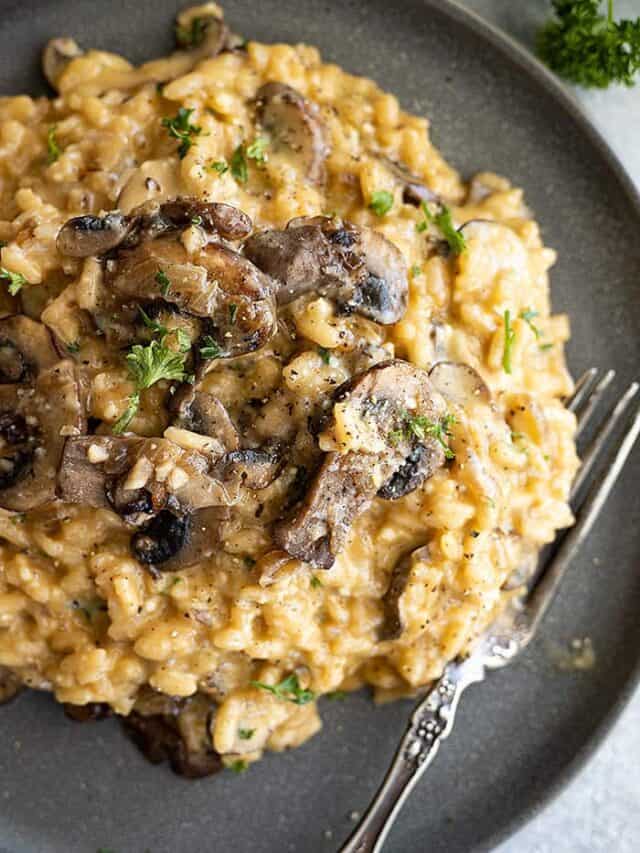 Indulge in the Rich and Creamy Goodness of this Easy Mushroom Risotto Countryside Cravings