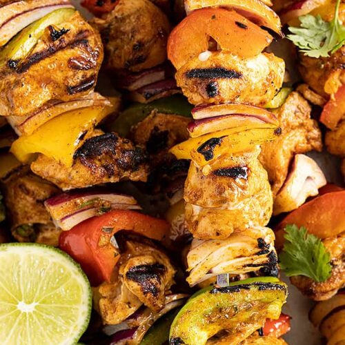 chicken fajita kabobs