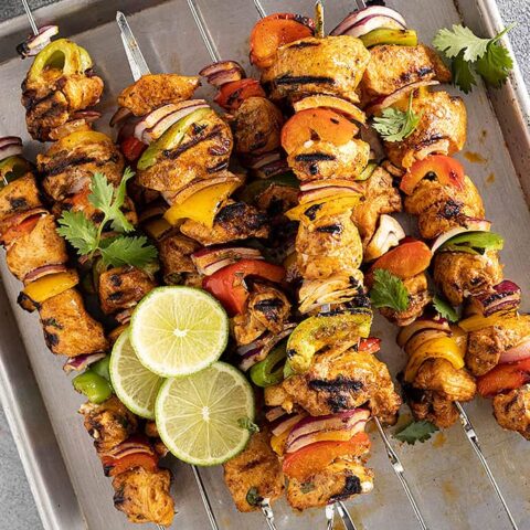 Chicken Fajita Kebabs