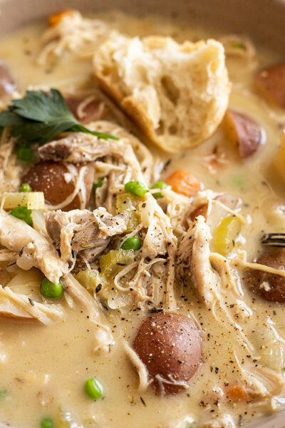 Creamy Chicken Stew - Countryside Cravings