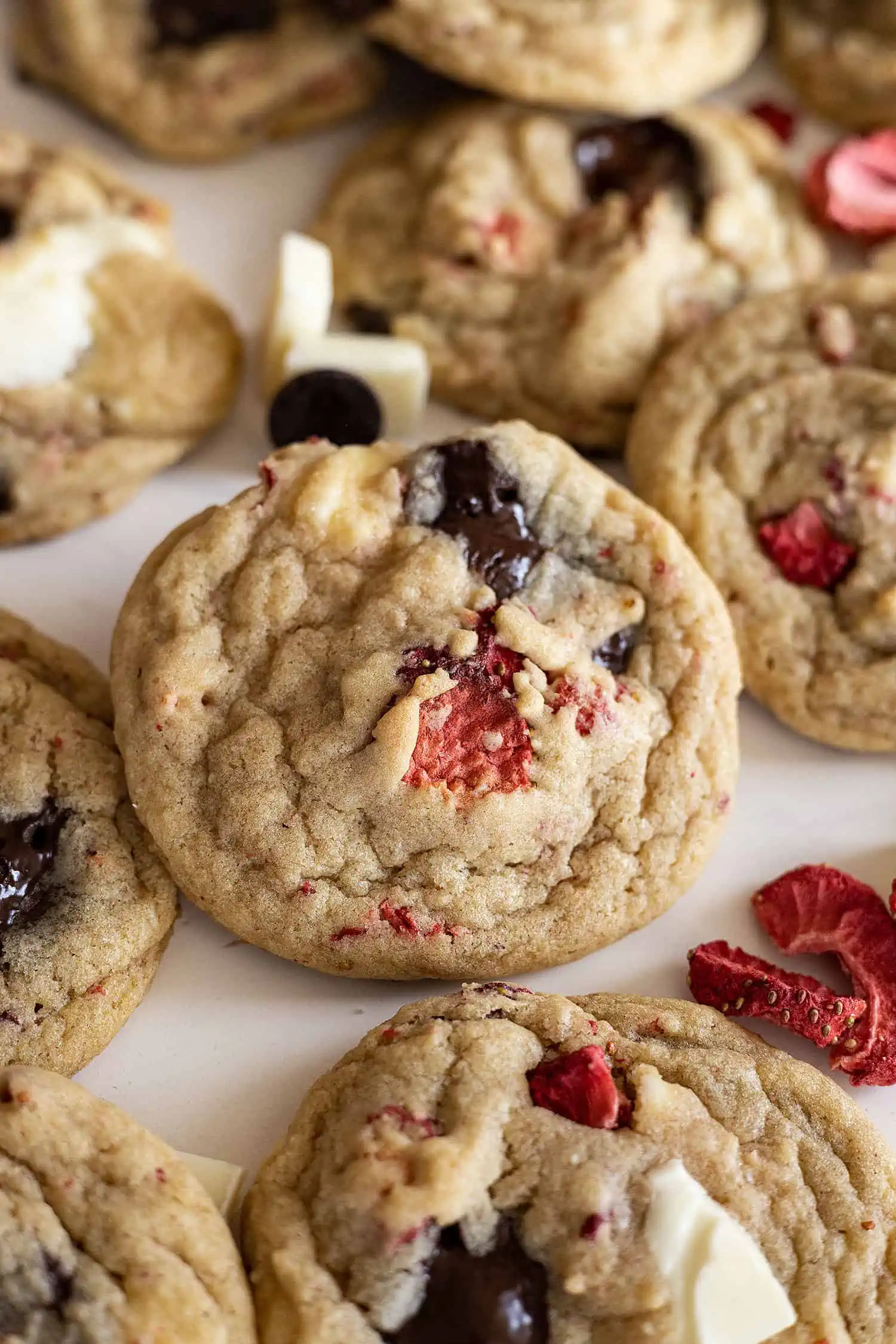 Strawberry Chocolate Chip Cookies